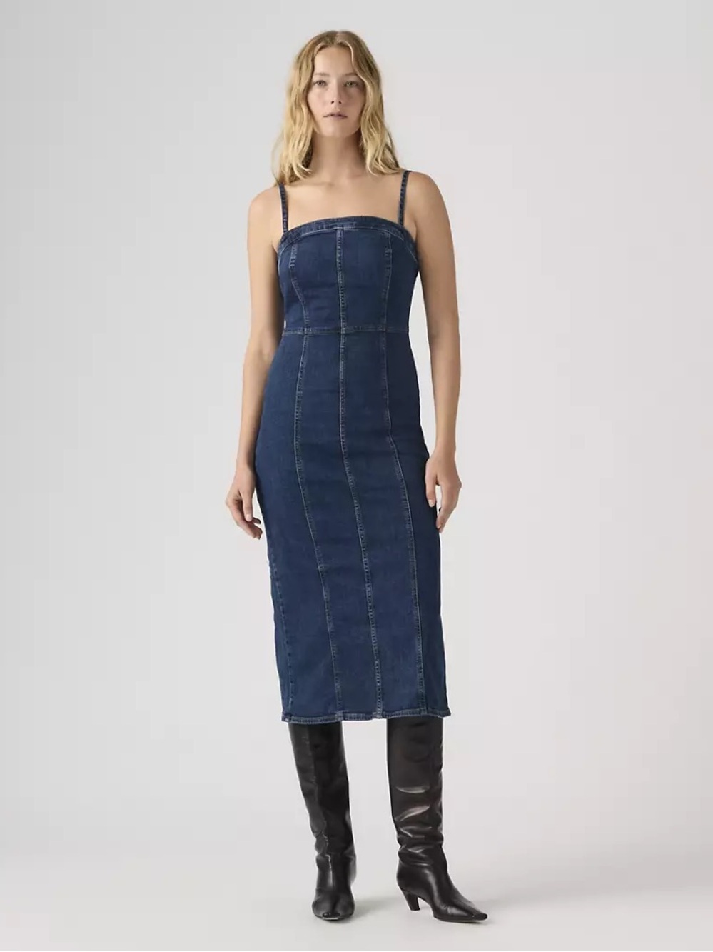 Levi's Seamed Bustier Dress XS